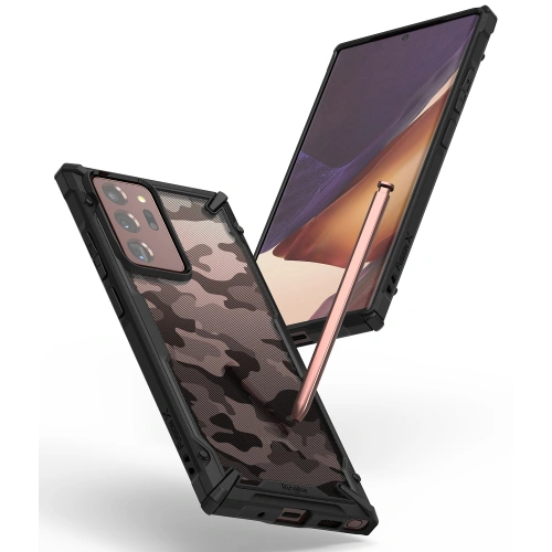 Kup Etui Ringke Fusion-X Samsung Galaxy Note 20 Ultra Camo (Moro) Black - RGK1229MOB - {ean13} - Sklep Home Screen