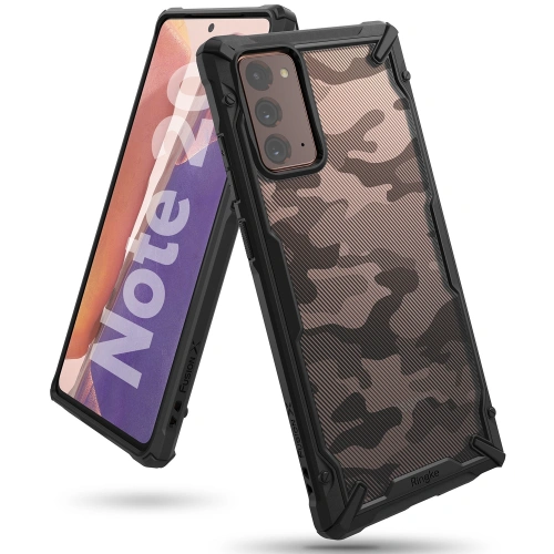 Kup Etui Ringke Fusion-X Samsung Galaxy Note 20 Camo (Moro) černé - RGK1228MOB - {ean13} - Sklep Home Screen