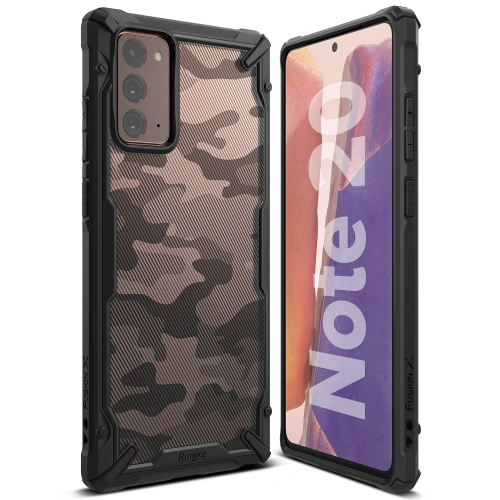 Kup Etui Ringke Fusion-X Samsung Galaxy Note 20 Camo (Moro) Black - RGK1228MOB - {ean13} - Sklep Home Screen