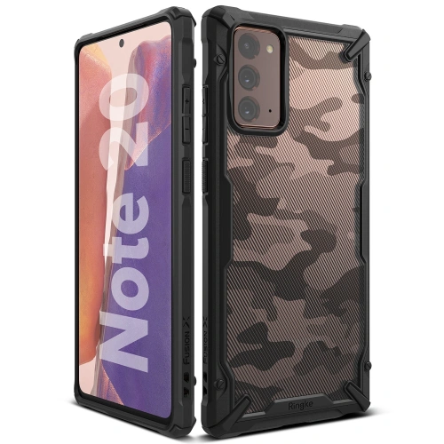 Kup Etui Ringke Fusion-X Samsung Galaxy Note 20 Camo (Moro) Black - RGK1228MOB - {ean13} - Sklep Home Screen