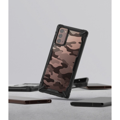 Kup Etui Ringke Fusion-X Samsung Galaxy Note 20 Camo (Moro) černé - RGK1228MOB - {ean13} - Sklep Home Screen