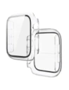Etui ze szkłem do zegarka Bizon Case+Glass Watch do Apple Watch SE 3 / SE 2 / SE / 6 / 5 / 4 40mm przezroczyste