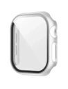 Etui ze szkłem do zegarka Bizon Case+Glass Watch do Apple Watch SE 3 / SE 2 / SE / 6 / 5 / 4 40mm matowe srebrne