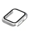 Etui ze szkłem do zegarka Bizon Case+Glass Watch do Apple Watch SE 3 / SE 2 / SE / 6 / 5 / 4 40mm matowe srebrne
