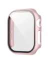 Etui ze szkłem do zegarka Bizon Case+Glass Watch do Apple Watch SE 3 / SE 2 / SE / 6 / 5 / 4 40mm różowozłote