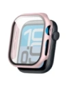 Etui ze szkłem do zegarka Bizon Case+Glass Watch do Apple Watch SE 3 / SE 2 / SE / 6 / 5 / 4 40mm różowozłote