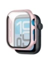 Etui ze szkłem do zegarka Bizon Case+Glass Watch do Apple Watch SE 3 / SE 2 / SE / 6 / 5 / 4 40mm różowozłote