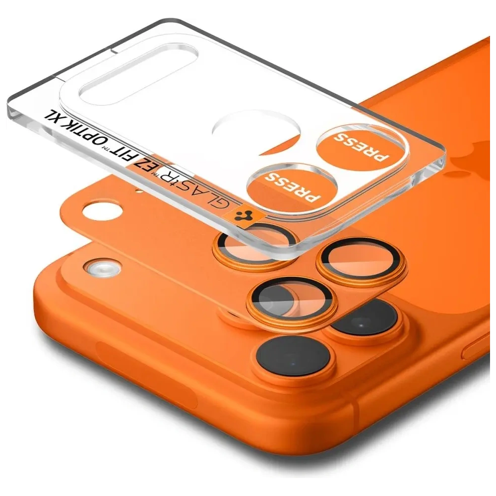 Osłona aparatu Spigen Optik Pro XL Glas.tr ez Fit Camera Protector do Apple iPhone 17 Pro Orange