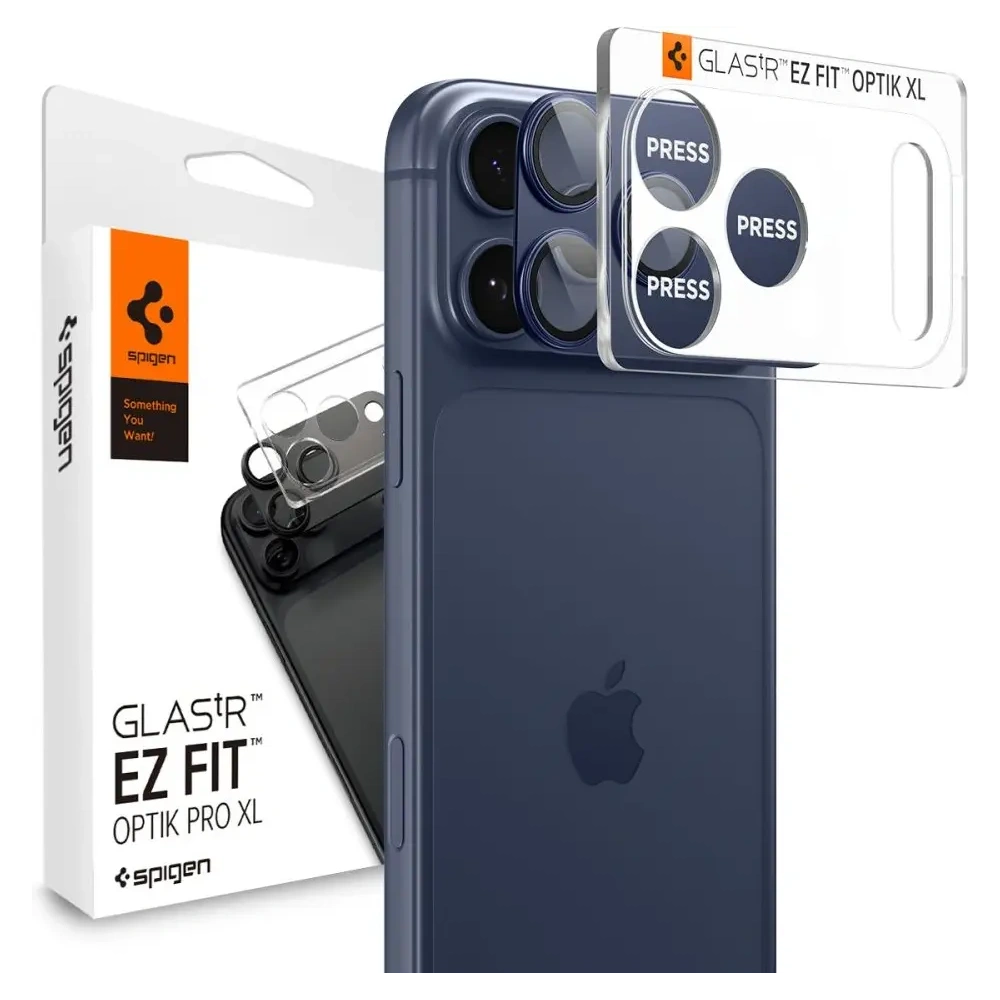 Osłona aparatu Spigen Optik Pro XL Glas.tr ez Fit Camera Protector do Apple iPhone 17 Pro Blue