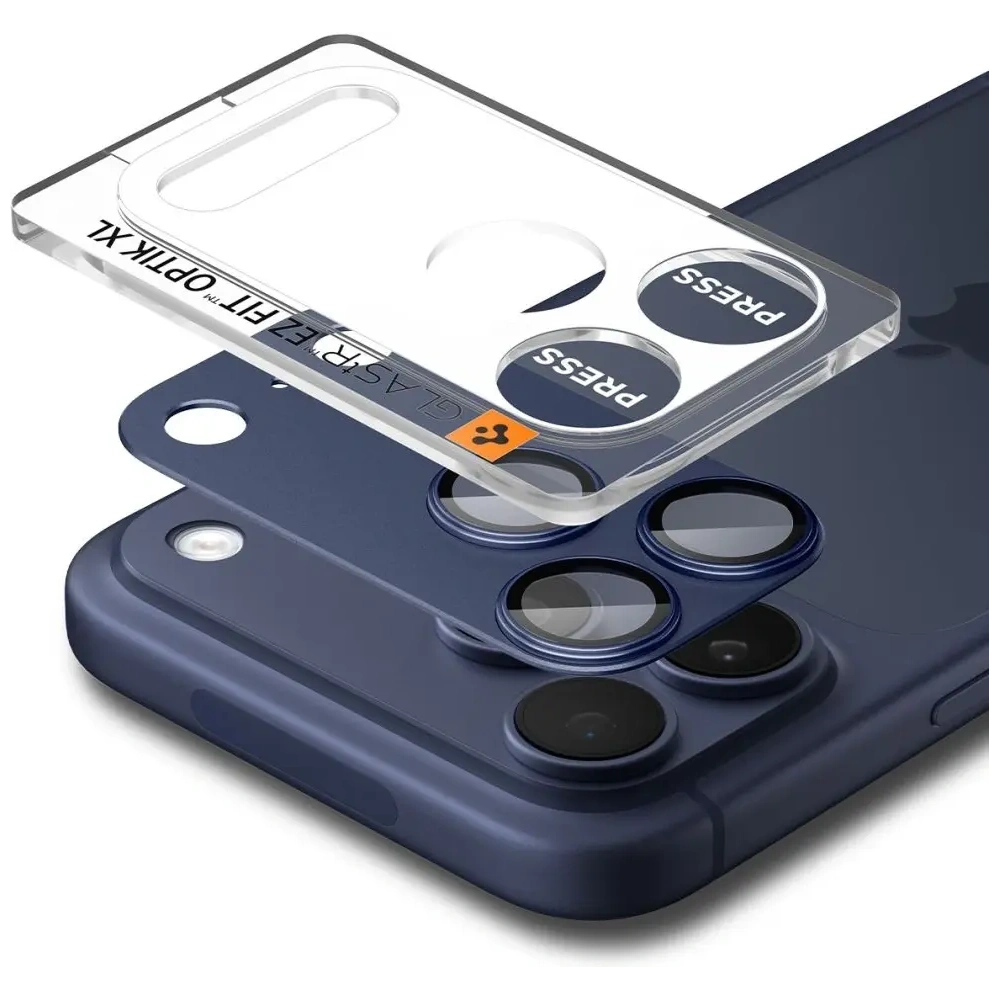 Osłona aparatu Spigen Optik Pro XL Glas.tr ez Fit Camera Protector do Apple iPhone 17 Pro Blue