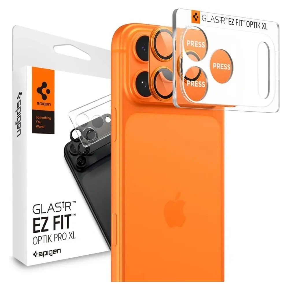 Osłona aparatu Spigen Optik Pro XL Glas.tr ez Fit Camera Protector do Apple iPhone 17 Pro Max Orange