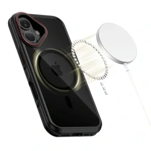 Etui Tech-Protect MagHybrid MagSafe do Apple iPhone 17 Black/red