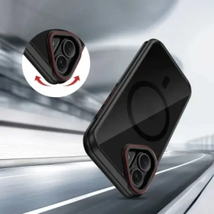 Etui Tech-Protect MagHybrid MagSafe do Apple iPhone 17 Black/red