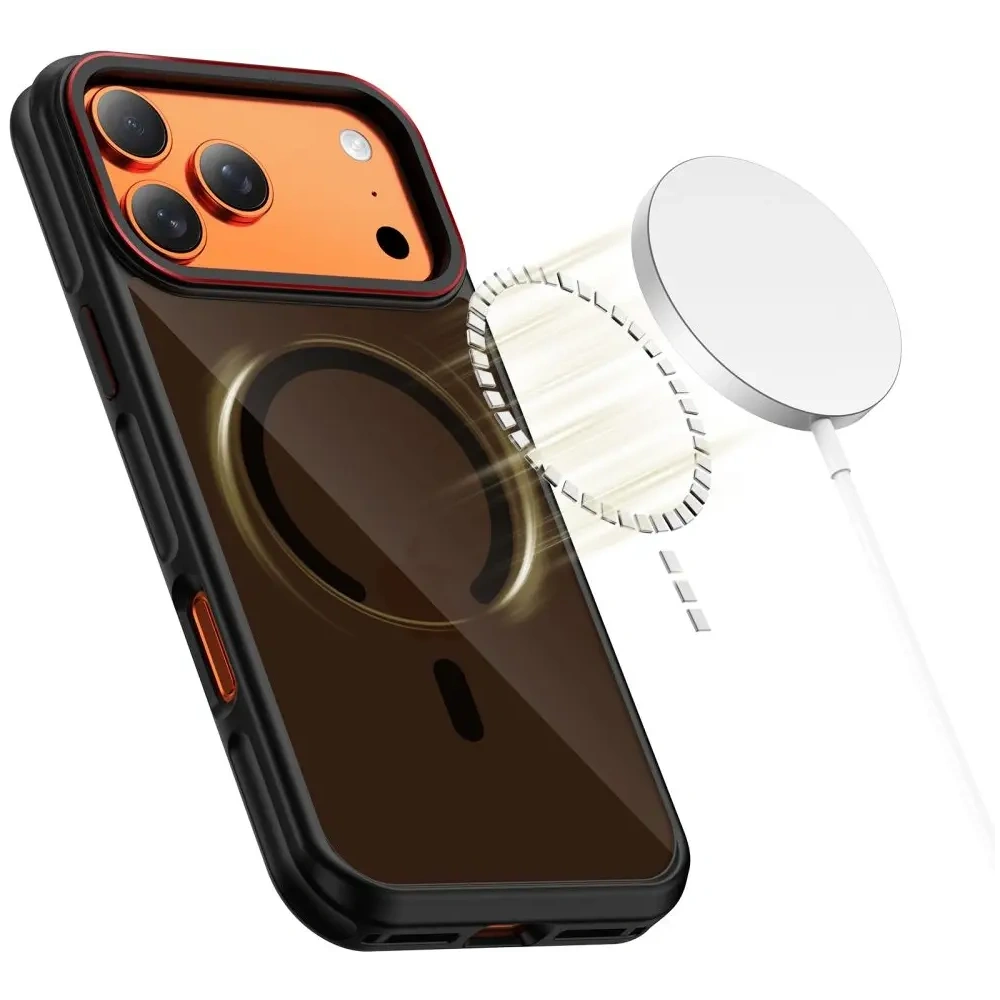 Etui Tech-Protect MagHybrid MagSafe do Apple iPhone 17 Pro Black/red