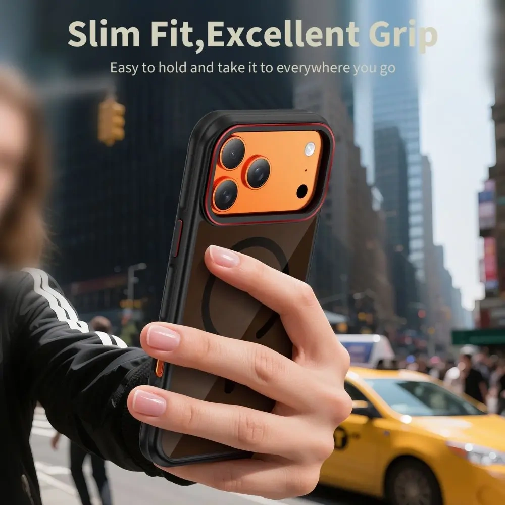 Etui Tech-Protect MagHybrid MagSafe do Apple iPhone 17 Pro Max Black/red