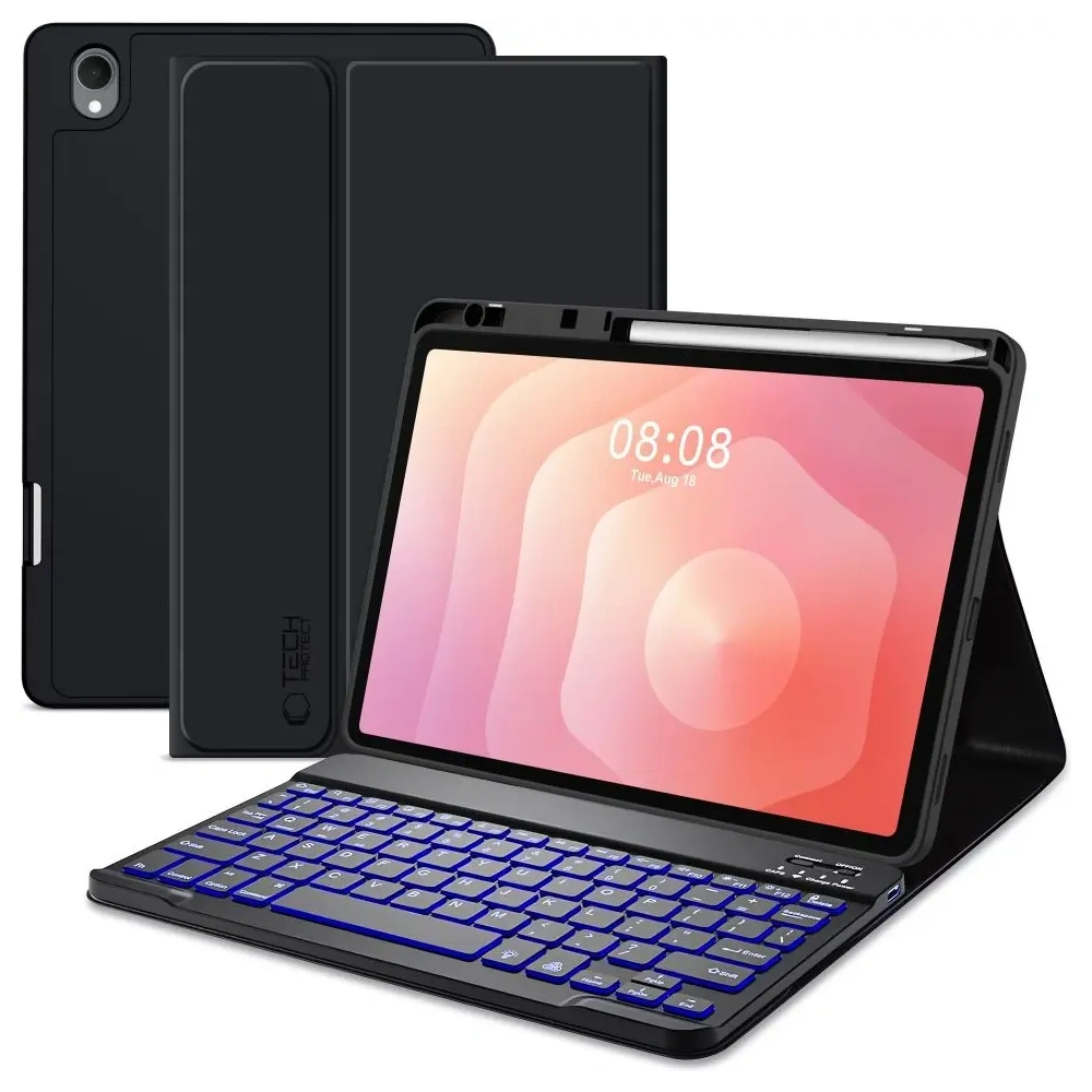 Etui Tech-Protect Smartcase Pen + Keyboard do Samsung Galaxy Tab S11 11.0 X730 / X736b Black
