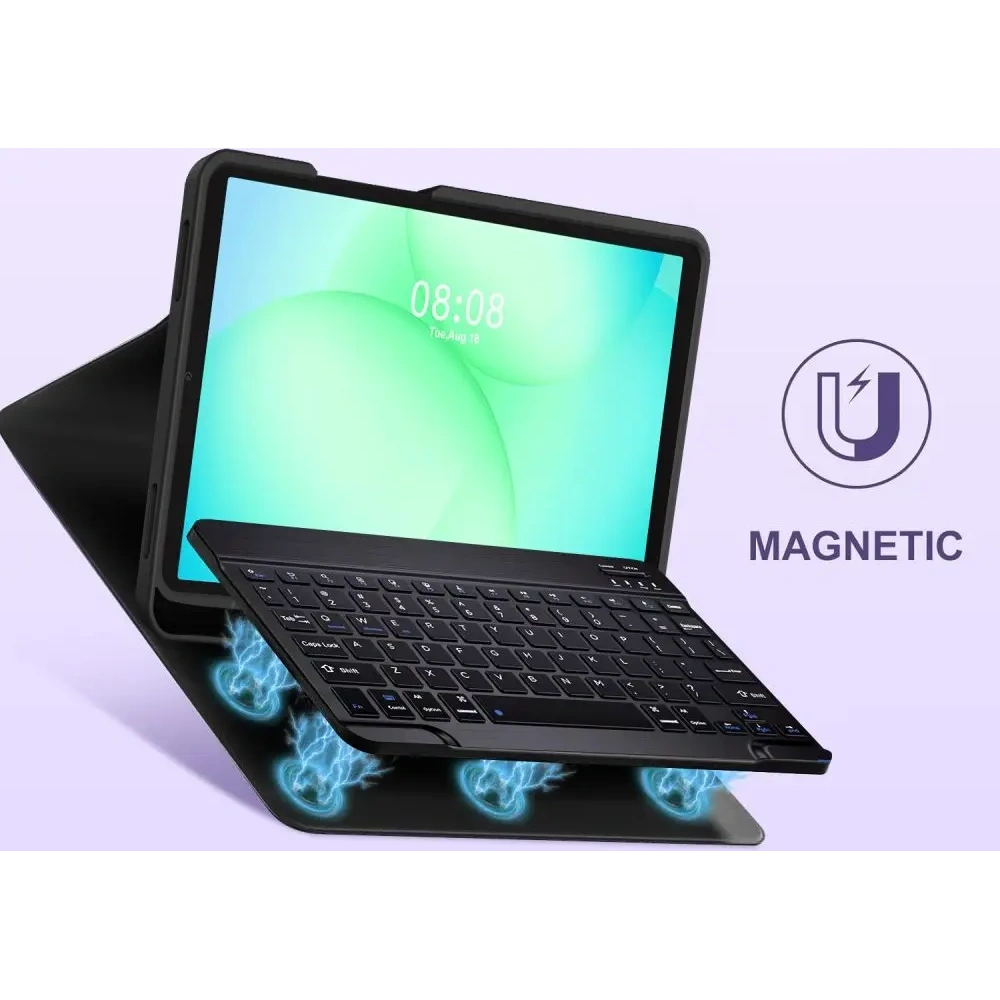 Etui Tech-Protect Smartcase Pen + Keyboard do Samsung Galaxy Tab A9 / A11 8.7 X110 / X115 / X133 / X135 Black