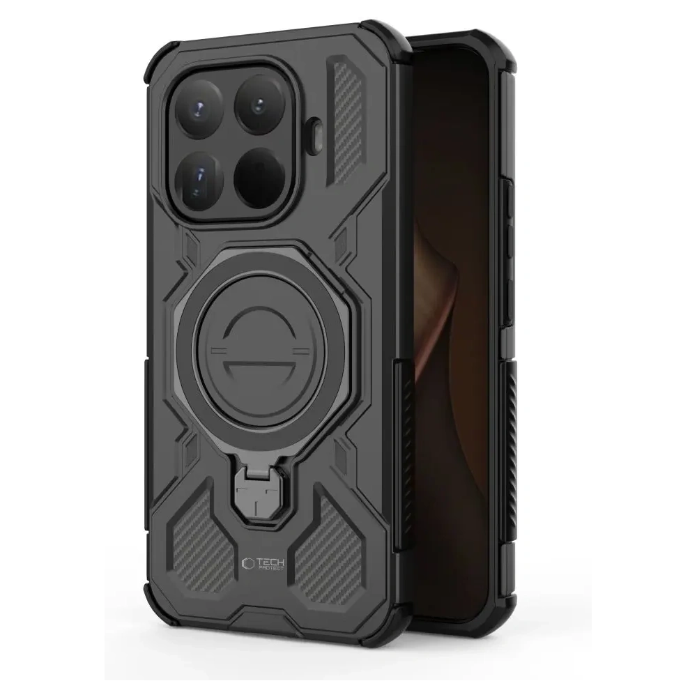 Etui Tech-Protect TacticStand MagSafe do Xiaomi 15T Pro Matte Black