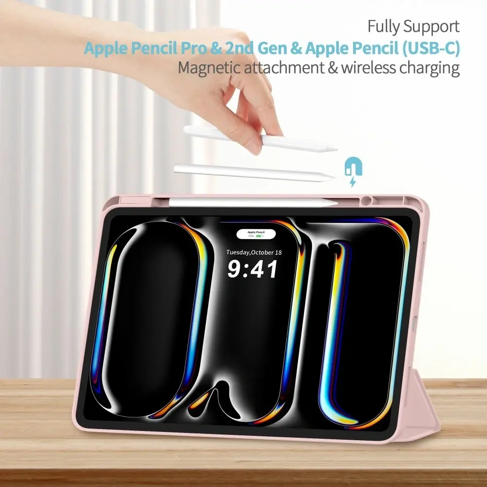 Etui Tech-Protect Smartcase Pen do Apple iPad Pro 13” 2024/2025 Pink