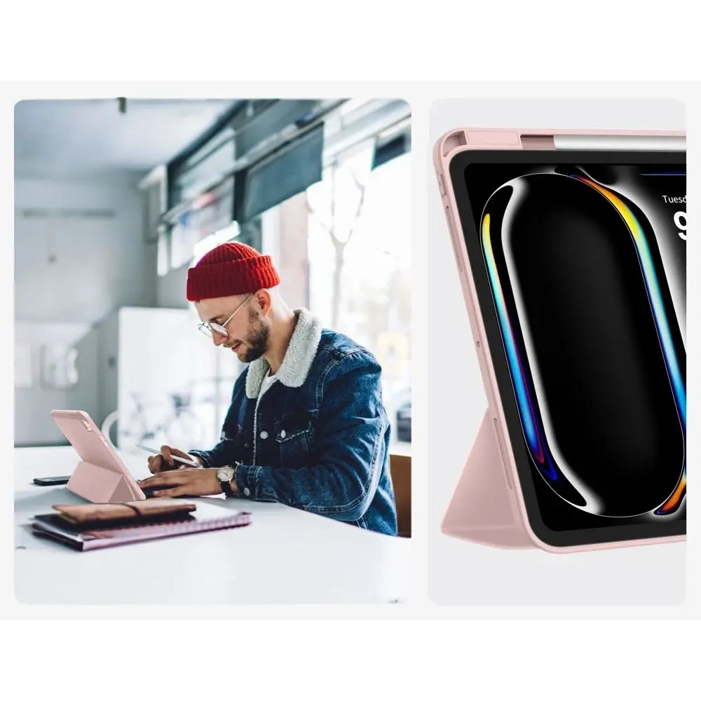 Etui Tech-Protect Smartcase Pen do Apple iPad Pro 13” 2024/2025 Pink