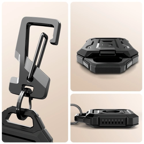 Brelok Tech-Protect Kevlar Pro do Apple AirTag 1 / 2 Black