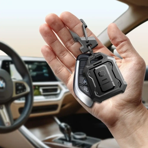 Brelok Tech-Protect Kevlar Pro do Apple AirTag 1 / 2 Black