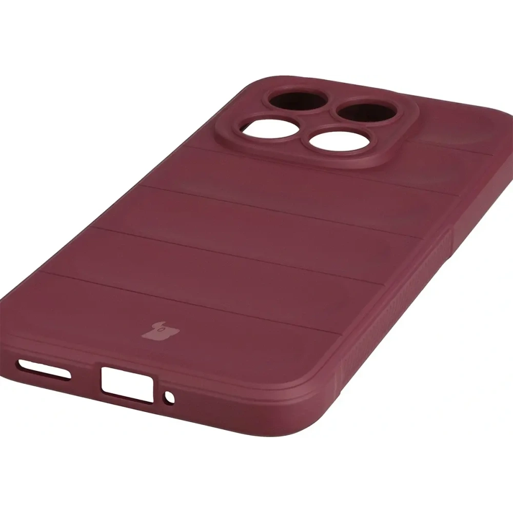 Pancerne etui Bizon Case Tur do Xiaomi 15T burgundowe