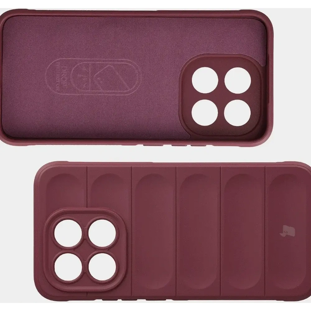 Pancerne etui Bizon Case Tur do Xiaomi 15T burgundowe