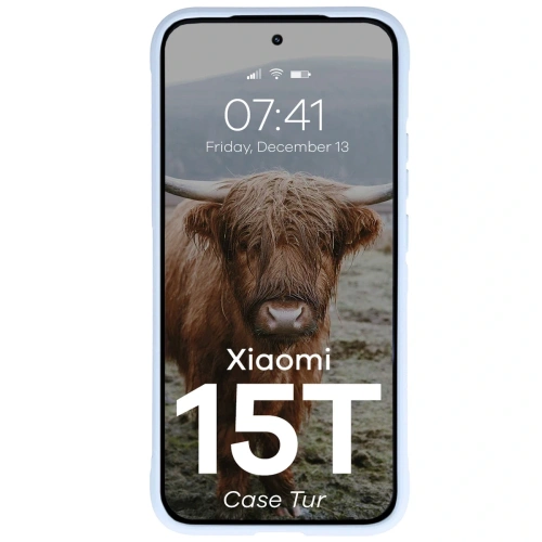 Pancerne etui Bizon Case Tur do Xiaomi 15T jasnoniebieskie