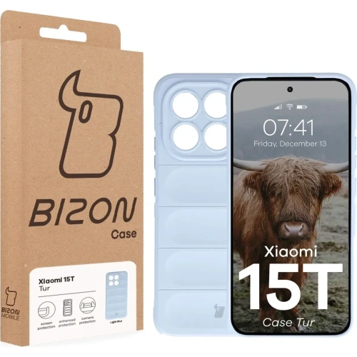 Pancerne etui Bizon Case Tur do Xiaomi 15T jasnoniebieskie