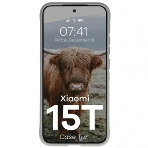 Pancerne etui Bizon Case Tur do Xiaomi 15T jasnoszare