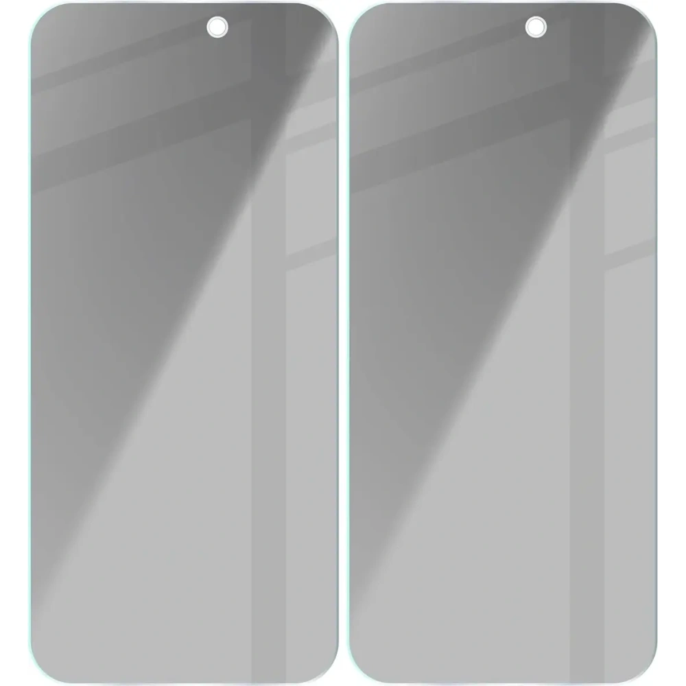 Prywatyzujące szkło hartowane Bizon Glass Clear Shadow Duo do Apple iPhone 17 / 17 Pro / 16 Pro przyciemniane [2 PACK]