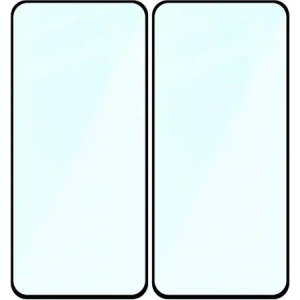 Szkło hartowane Bizon Glass Edge Duo do Samsung Galaxy S23 FE czarna ramka [2 PACK]