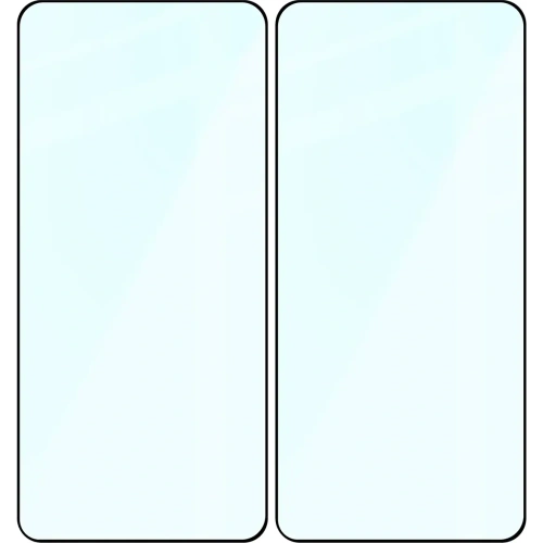 Szkło hartowane Bizon Glass Edge Duo do Samsung Galaxy S25+ Plus / S24+ Plus czarna ramka [2 PACK]