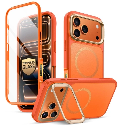 Etui Supcase IBLSN Ares Flip Mag MagSafe do Apple iPhone 17 Pro Coral