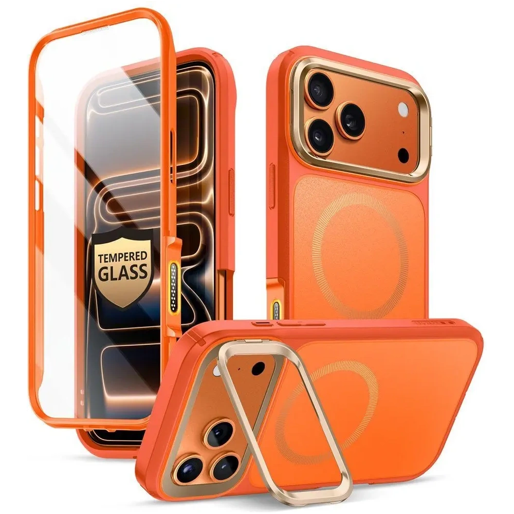 Etui Supcase IBLSN Ares Flip Mag MagSafe do Apple iPhone 17 Pro Coral