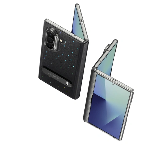 Etui Dux Ducis Stex do Samsung Galaxy Z Fold 7 z podstawką 360° czarne