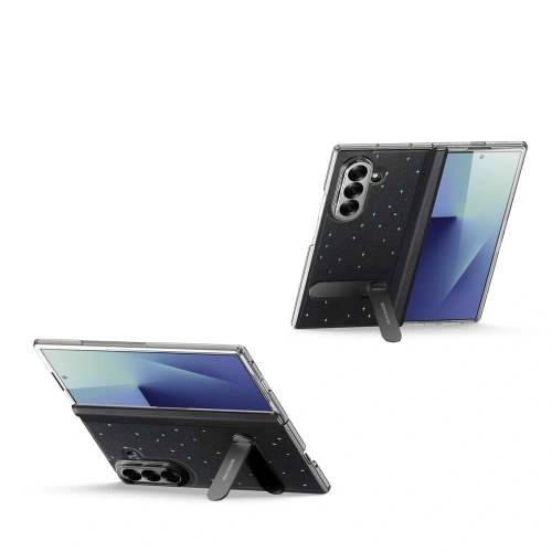 Etui Dux Ducis Stex do Samsung Galaxy Z Fold 7 z podstawką 360° czarne