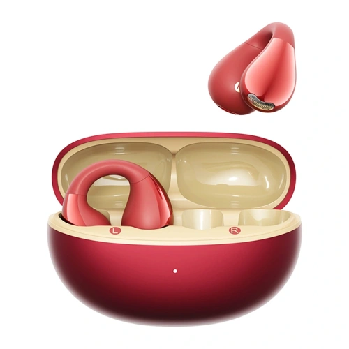 Bezprzewodowe słuchawki z klipsem QCY Crossky Clip C30S (czerwone)