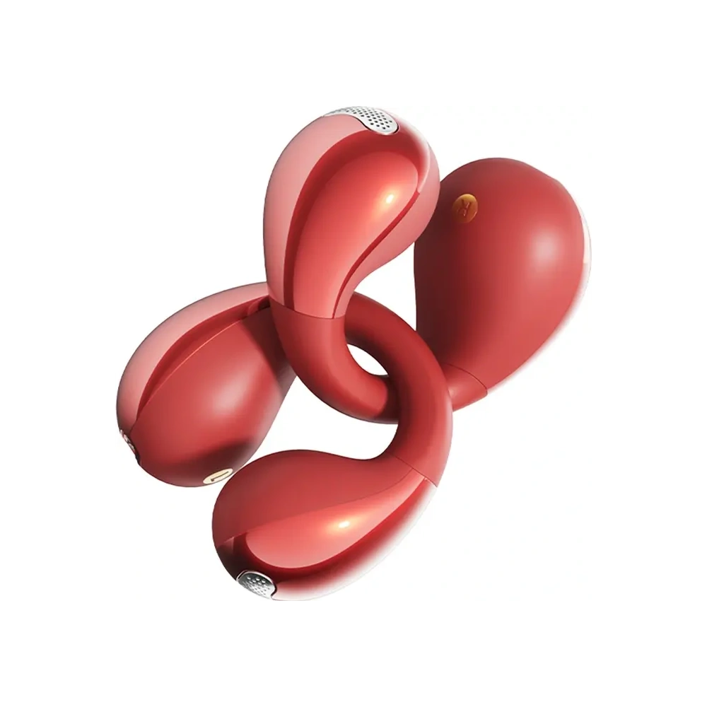 Bezprzewodowe słuchawki z klipsem QCY Crossky Clip C30S (czerwone)