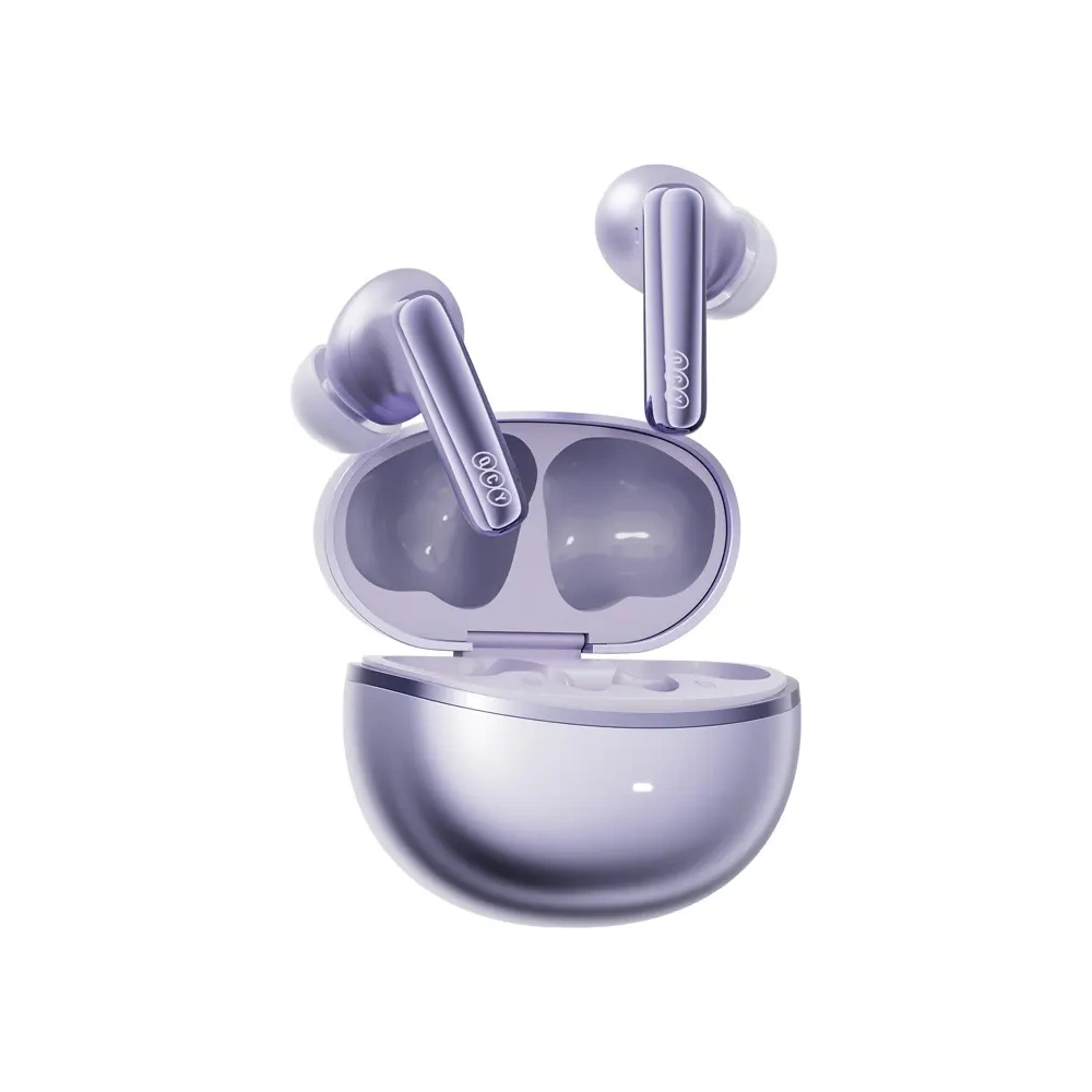 Bezprzewodowe słuchawki dokanałowe TWS QCY MeloBuds N70 Bluetooth 6.0 (fioletowe)