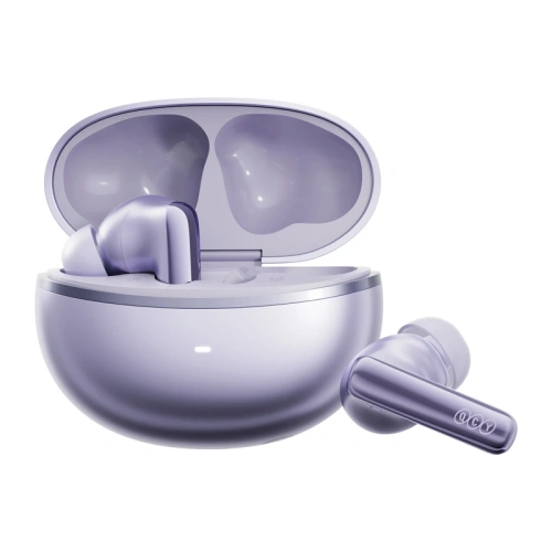 Bezprzewodowe słuchawki dokanałowe TWS QCY MeloBuds N70 Bluetooth 6.0 (fioletowe)