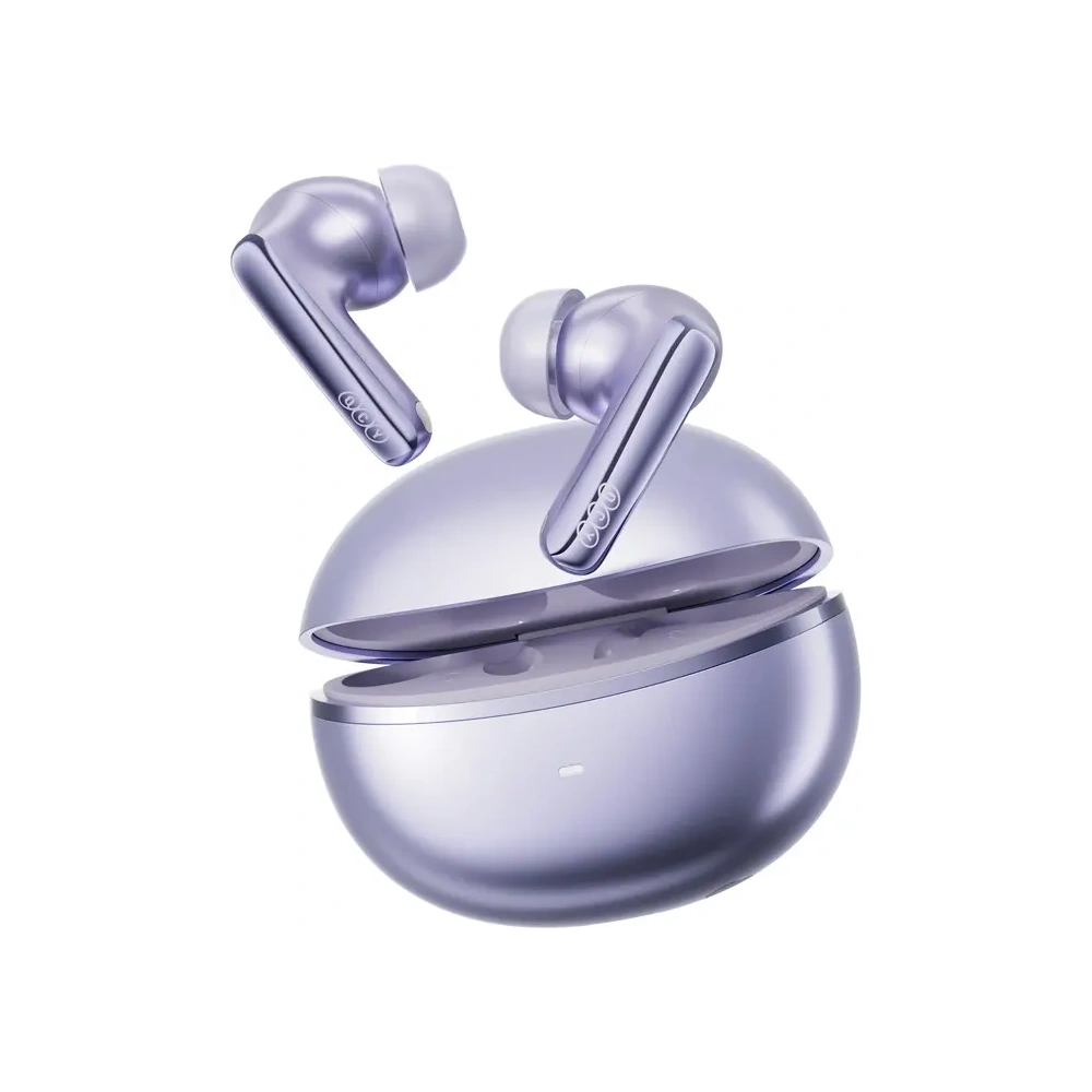 Bezprzewodowe słuchawki dokanałowe TWS QCY MeloBuds N70 Bluetooth 6.0 (fioletowe)