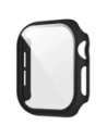 Etui ze szkłem do zegarka Bizon Case+Glass Watch do Apple Watch SE 3 / SE 2 / SE / 6 / 5 / 4 44mm matowe czarne