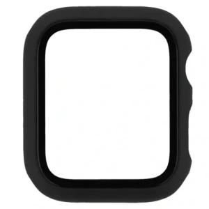 Etui ze szkłem do zegarka Bizon Case+Glass Watch do Apple Watch SE 3 / SE 2 / SE / 6 / 5 / 4 44mm matowe czarne