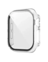 Etui ze szkłem do zegarka Bizon Case+Glass Watch do Apple Watch SE 3 / SE 2 / SE / 6 / 5 / 4 44mm przezroczyste