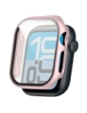 Etui ze szkłem do zegarka Bizon Case+Glass Watch do Apple Watch SE 3 / SE 2 / SE / 6 / 5 / 4 44mm różowozłote