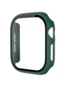 Etui ze szkłem do zegarka Bizon Case+Glass Watch do Apple Watch SE 3 / SE 2 / SE / 6 / 5 / 4 44mm matowe ciemnozielone