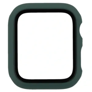 Etui ze szkłem do zegarka Bizon Case+Glass Watch do Apple Watch SE 3 / SE 2 / SE / 6 / 5 / 4 44mm matowe ciemnozielone