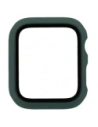 Etui ze szkłem do zegarka Bizon Case+Glass Watch do Apple Watch SE 3 / SE 2 / SE / 6 / 5 / 4 44mm matowe ciemnozielone
